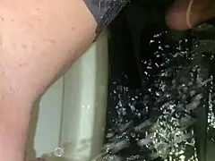 i think pissing outside is great for flashing slut wife with cameltoe ass