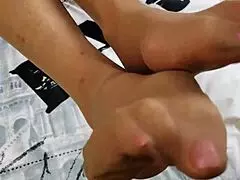 Teasing dirty talking pantyhose slut