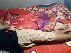 Red saree indian wife gets fucked officially 😏.