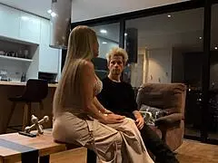 This Latina milf with big ass squirts hard after teasing games with Kyle Stroker. Man, what a show!