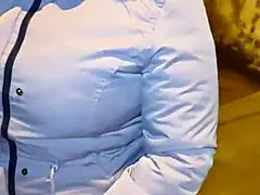 Offering money to mature Venezuelan woman in red thread for part one.