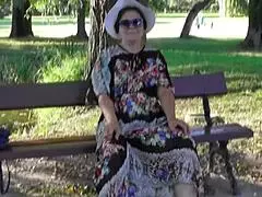 hairy mature flashing her bits in the park today 😜