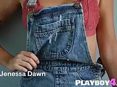 jenessa dawn strips to show her big ass