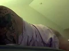 horny milf hits orgasm in pink satin using dildo