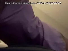 horny milf hits orgasm in pink satin using dildo