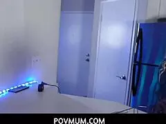 Povmum - Lucky Stepson with Big Dick Bangs Stepmom Ashley Fires.