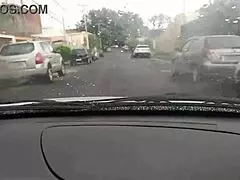 neighbor's wife gives delicious blowjob in uber car