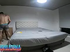 I record my husband with our argentine neighbor