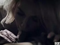 Does dirty stepmom help her stepson with big cock?