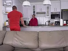 i beg daddy to cum in my ass, but stepdad catches me watchin anal porn