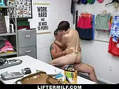 Scared Milf Jessica Ryan Offers Body for Freedom in Shop Bust