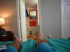 Stepmom's bikini makes me cum!