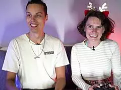 Playing strip game on ps4 with teacher and student.