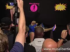 Show lesbico de musa libertina y denise martin en salon erotico de barcelona 2018.