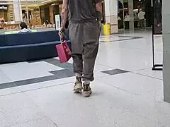 I love this trashy kiwi slut showing off at the mall and on a busy public street.