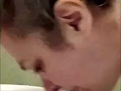 esclave f sets up a solo session as a maid in public teasing