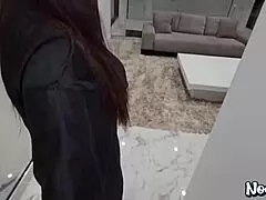 Peeping tom gets busted while watching milf blowjob and big tits hardcore pov