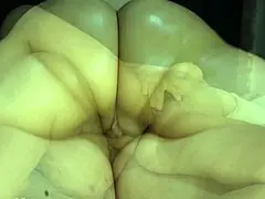 Girlfriend Kisses And Plays With Stepmother's Panties In Bed