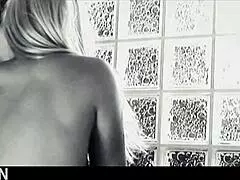 blonde girls fuck with hot dildo!