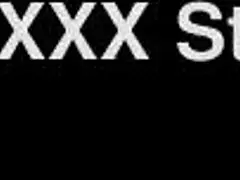 Lucky brunette slut in blowbang cumshot.