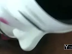 interracial fun with petite 18+ asian teen at cheap hotel