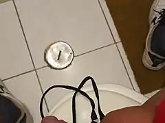 my best friend's mom catches me masturbating with her thong and swallows