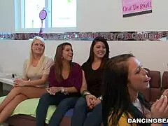 Wild Milf Orgy at Night Club with Ripped Clothes and Blowjobs!