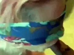 blindfolded girl next door choked on monster cock