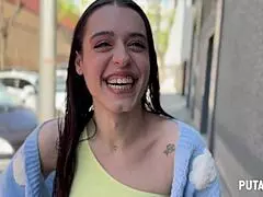 putalocura - la delgadita española briseida myers gets caught bent over for cowgirl and handjob 😏