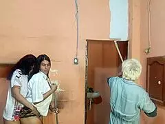 lesbian sex in front of the painter