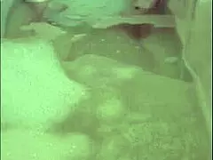 Horny bride masturbates to orgasm in solo bath