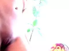 Lesbian teens enjoy giant black dildo play. 😏 So intense and fun!