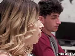 Hey, this busty blonde teacher gets her bush licked by students in a hardcore threesome. Rachael Cavalli leads the action!
