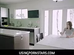 Teen Step Daughter Freeuse In Kitchen - London Rose