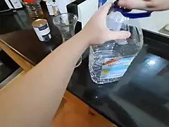 immigrant hides in pantry, gets hot creampie from milf