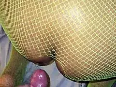 latina milf teases with wet pussy and cum shot on tight ass.