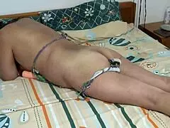 latina goes to hotel for huge dildo insertion