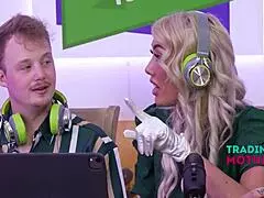 Step family podcast goes wild, step moms sucking cock for views