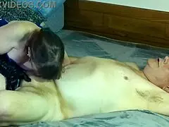 this granny gilf is sucking cock like a queen slut, you gotta see it