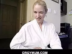 I suck his balls and spread my legs for him