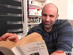 rick hard passionately chokes and gags the big-titted milf autumn