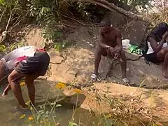 We almost got caught fucking by fulanis at the riverside