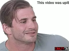 Hot blonde teen 18+ with lucky husband while milf observes