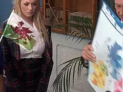 I love how Stacey Saran and Emma Butt suck and fuck in this mmff foursome with big tits and deepthroat.