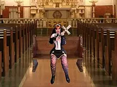 granny nun carmen venal sin sucking cock like a pro 😈