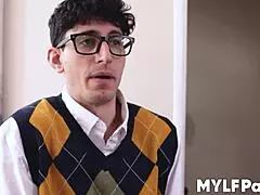 Did Nick Stokes just spray cum on his girlfriend and stepmom's faces after couch fucking?