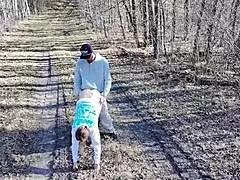 Curvy Babe Screwed Hard in Public Shower and Camp