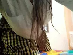 Is This Latina Student Making Homemade Porn Before Graduation?