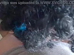 hot milf giving head slowmotion with monster cock close up