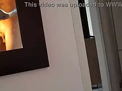 secretly recorded by the waitress as this fat latina gets doggystyle with her lover